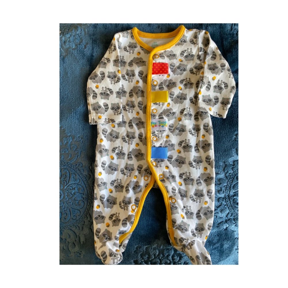 Raccoon Onesie- Baby, 3 Months